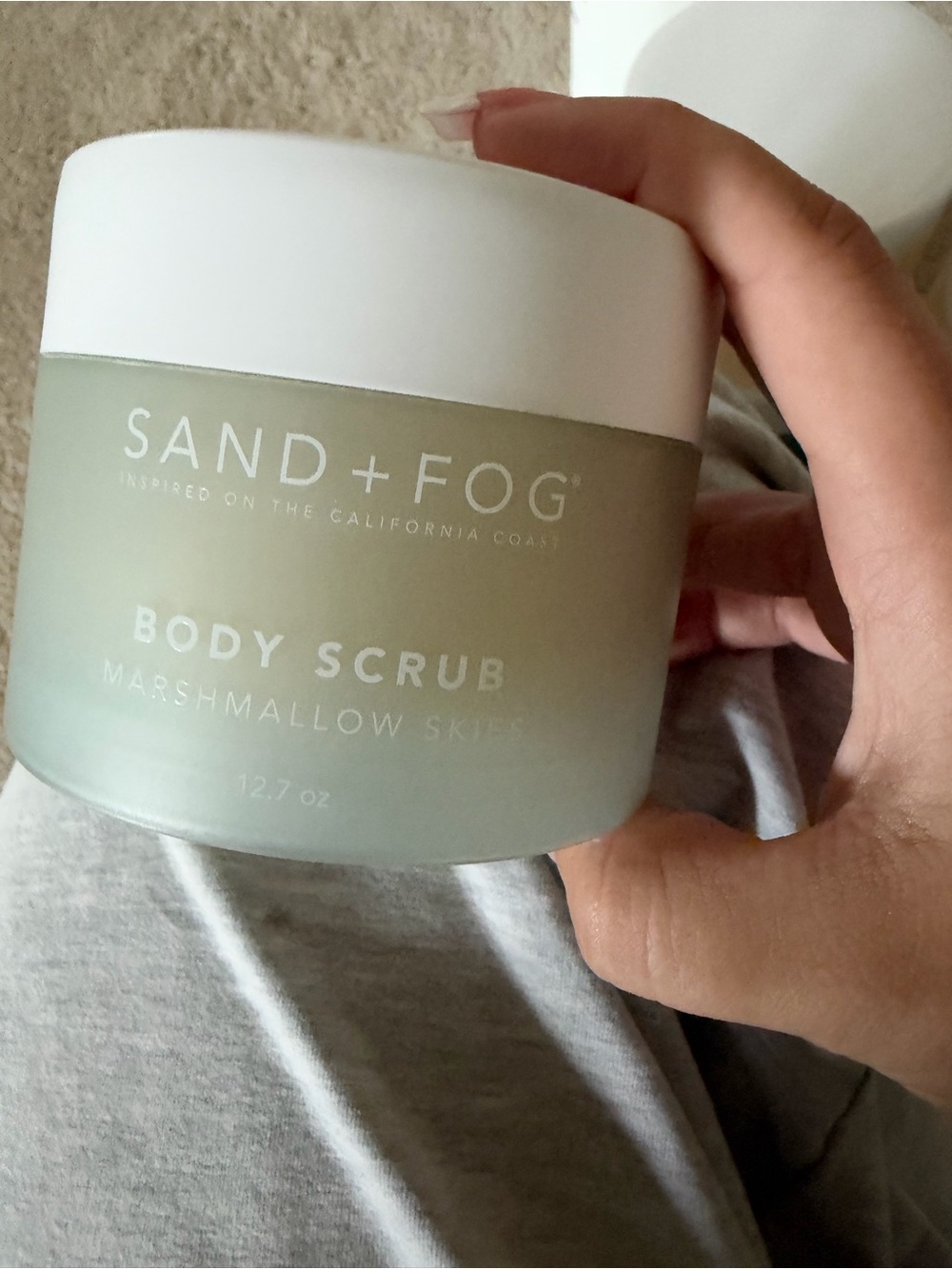 SAND + FOG Marshmallow Skies Body Scrub — Pale Green